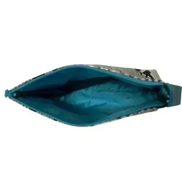 ULTA Faux Snake Skin Cosmetic Bag Zip Closure Side Handle NWOT - Picture 3 of 7